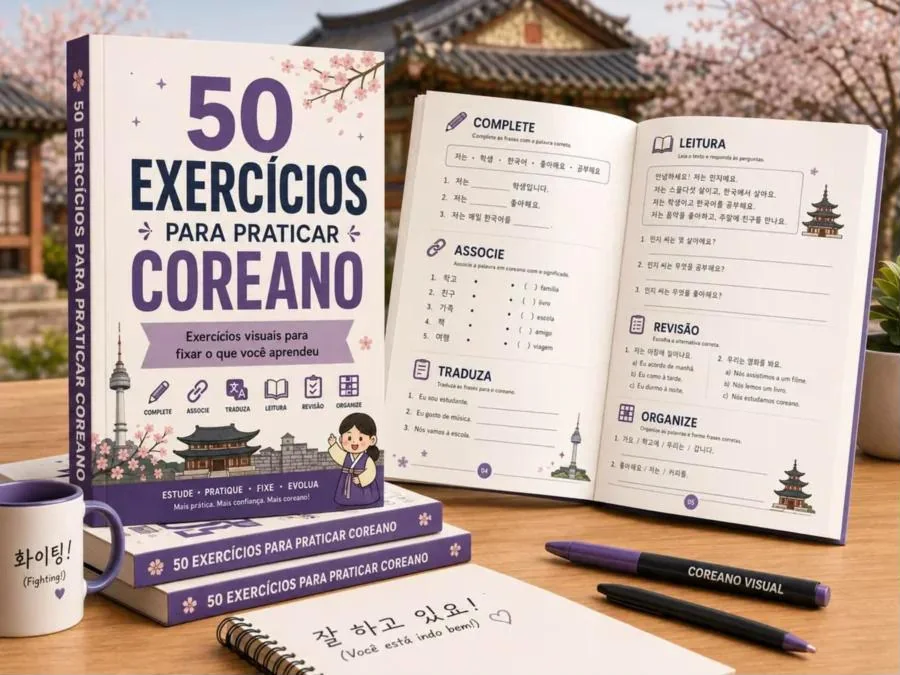 50 Exercícios para Praticar Coreano